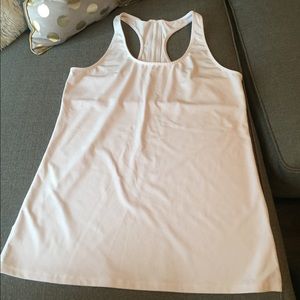 White Fabletics Workout Tank Top